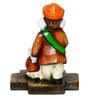 Multicolour Polyresin Neta Lord Ganesha With Mushak Idol