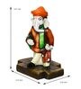Multicolour Polyresin Neta Lord Ganesha With Mushak Idol