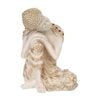 Multicolour Polyresin Pleasing Resting Buddha on Knee