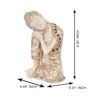 Multicolour Polyresin Pleasing Resting Buddha on Knee