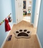 Multicolour Puppy Paw 24x21 Inches Anti Skid Shape Rug