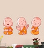 Multicolour Pvc Vinyl Cute Baby Buddha Wall Stickers