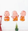 Multicolour Pvc Vinyl Cute Baby Buddha Wall Stickers