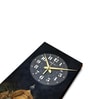 Black Rectangle 24 Inches Wooden Wall Clock (Ganesh Ji)