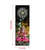 Multicolour Rectangle 24 Inches Wooden Wall Clock (Lord Ganesh)