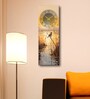 Multicolour Rectangle 24 Inches Wooden Wall Clock (Abstract)