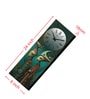 Multicolour Rectangle 24 Inches Wooden Wall Clock (Abstract)
