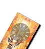 Multicolour Rectangle 24 Inches Wooden Wall Clock (Deer)