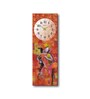 Multicolour Rectangle 24 Inches Wooden Wall Clock