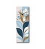 Multicolour Rectangle 24 Inches Wooden Wall Clock (Floral)
