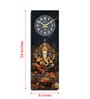 Black Rectangle 24 Inches Wooden Wall Clock (Ganesh Ji)