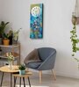 Multicolour Rectangle 24 Inches Wooden Wall Clock