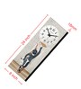 Multicolour Rectangle 24 Inches Wooden Wall Clock