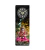 Multicolour Rectangle 24 Inches Wooden Wall Clock (Lord Ganesh)