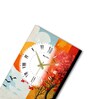 Multicolour Rectangle 24 Inches Wooden Wall Clock