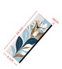 Multicolour Rectangle 24 Inches Wooden Wall Clock (Floral)