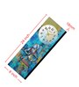 Multicolour Rectangle 24 Inches Wooden Wall Clock