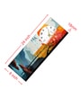 Multicolour Rectangle 24 Inches Wooden Wall Clock (Mountain)