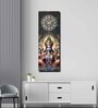 Multicolour Rectangle 24 Inches Wooden Wall Clock (Vishnu)