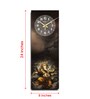 Multicolour Rectangle 24 Inches Wooden Wall Clock (Lord Ganesh)