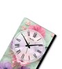 Multicolour Rectangle 24 Inches Wooden Wall Clock (Floral)
