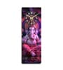 Multicolour Rectangle 24 Inches Wooden Wall Clock (Ganesh)