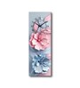 Multicolour Rectangle 24 Inches Wooden Wall Clock (floral)