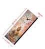 Multicolour Rectangle 24 Inches Wooden Wall Clock (Buddha)