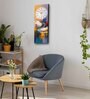 Multicolour Rectangle 24 Inches Wooden Wall Clock (Swan)