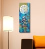 Multicolour Rectangle 24 Inches Wooden Wall Clock