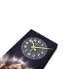 Black Rectangle 24 Inches Wooden Wall Clock (Ganesh)