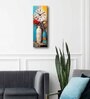 Multicolour Rectangle 24 Inches Wooden Wall Clock (Abstract)