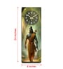 Multicolour Rectangle 24 Inches Wooden Wall Clock (Ram)