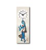 Multicolour Rectangle 24 Inches Wooden Wall Clock