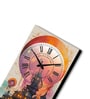 Multicolour Rectangle 24 Inches Wooden Wall Clock