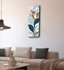 Multicolour Rectangle 24 Inches Wooden Wall Clock (Floral)