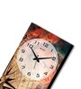 Multicolour Rectangle 24 Inches Wooden Wall Clock (Abstract)