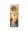 Multicolour Rectangle 24 Inches Wooden Wall Clock (Abstract)