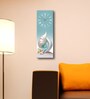 Multicolour Rectangle 24 Inches Wooden Wall Clock (Floral)