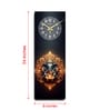 Black Rectangle 24 Inches Wooden Wall Clock (Ganpati)