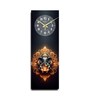 Black Rectangle 24 Inches Wooden Wall Clock (Ganpati)