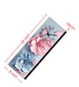 Multicolour Rectangle 24 Inches Wooden Wall Clock (floral)