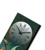 Multicolour Rectangle 24 Inches Wooden Wall Clock (Abstract)
