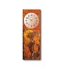 Multicolour Rectangle 24 Inches Wooden Wall Clock (Abstract)