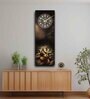 Multicolour Rectangle 24 Inches Wooden Wall Clock (Lord Ganesh)