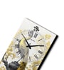 Multicolour Rectangle 24 Inches Wooden Wall Clock (Feather)