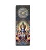 Multicolour Rectangle 24 Inches Wooden Wall Clock (Vishnu)