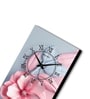 Multicolour Rectangle 24 Inches Wooden Wall Clock (floral)