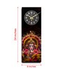 Multicolour Rectangle 24 Inches Wooden Wall Clock (Ganesha)