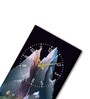 Black Rectangle 24 Inches Wooden Wall Clock (Abstract)